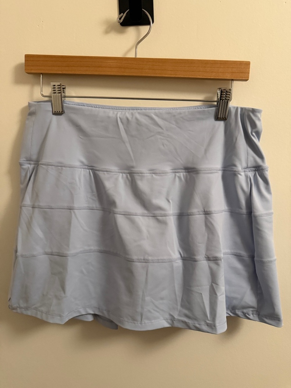 Amazon Light Blue Women's Mini Skirt - Athletic Pull-On Style